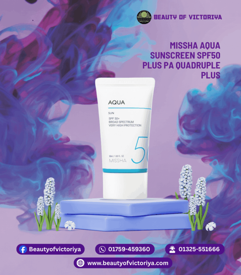 Missha Aqua Sunscreen SPF50+ for UV protection